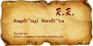 Ragányi Renáta névjegykártya