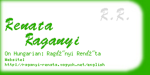 renata raganyi business card